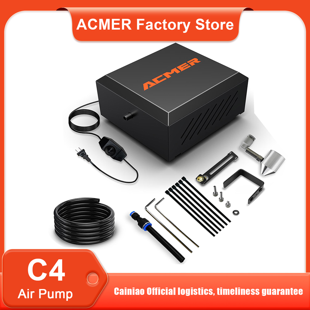 Industrial Laser Engraver - ACMER C4 Laser Air Assist Pump