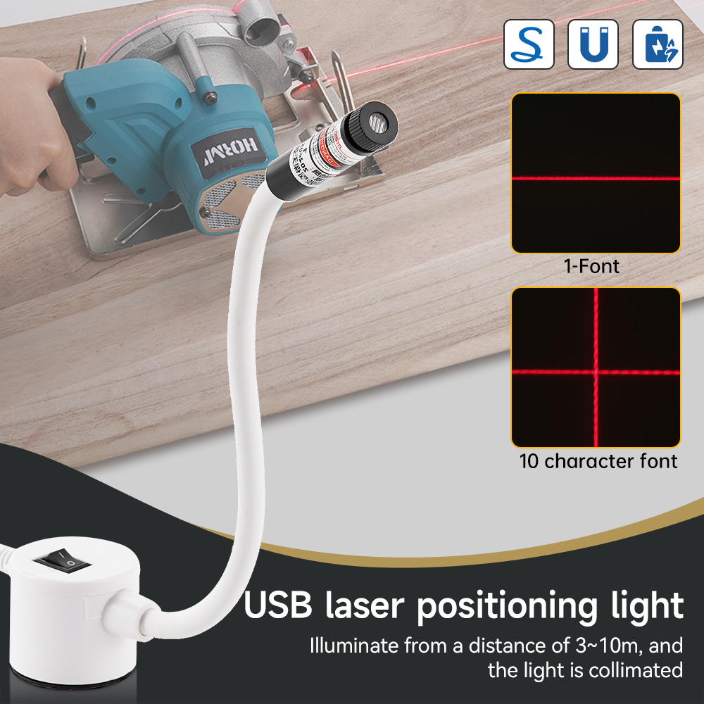 Industrial Laser Line - Lampu Laser merah berdaya USB lampu