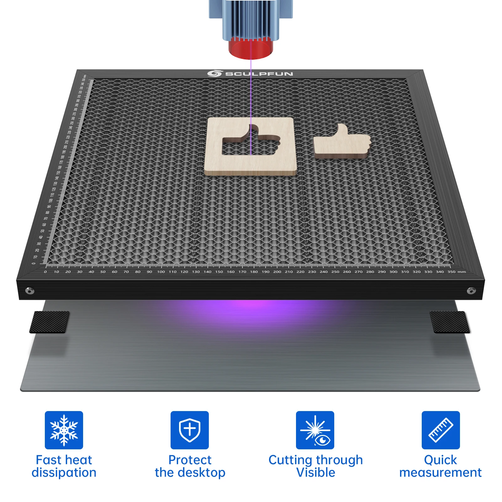 Honeycomb Laser Bed - Meja Kerja Sarang Lebah Tempat Tidur