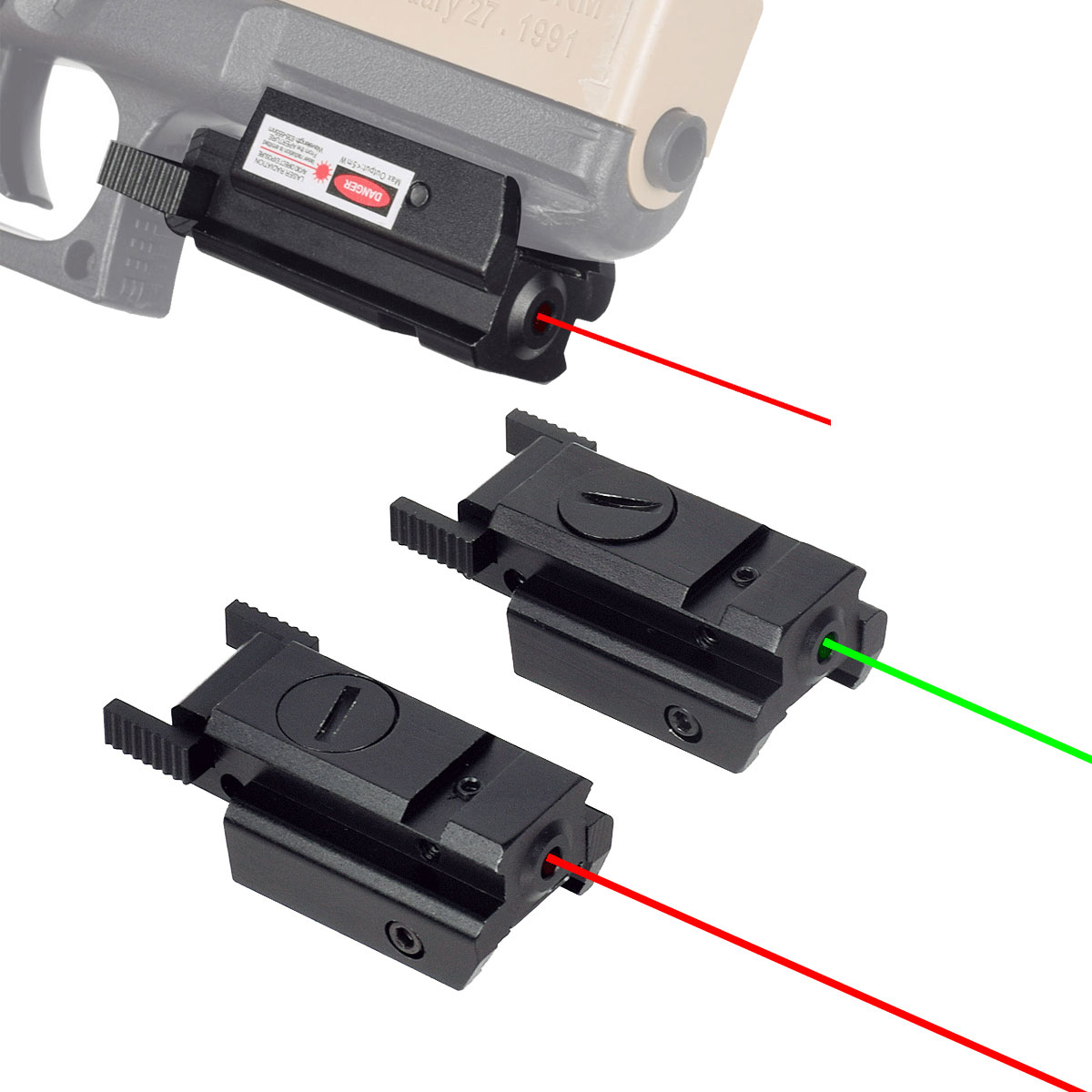 Industrial Laser Pointer - Teleskop penglihatan Laser titik hijau merah