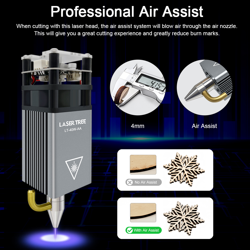 LASER pohon 5W Air membantu no - Industrial Laser Engraver ulasan dan harga