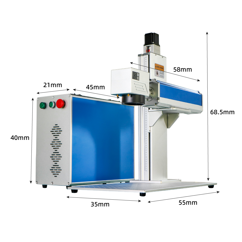 Mesin Pengukir Laser Serat Ray - Industrial Laser Marking Machine ulasan dan harga