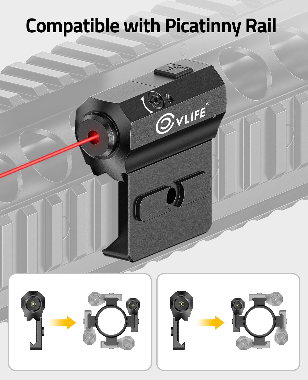 CVLIFE Rifle Red/Green Laser B - Industrial Laser Pointer ulasan dan harga
