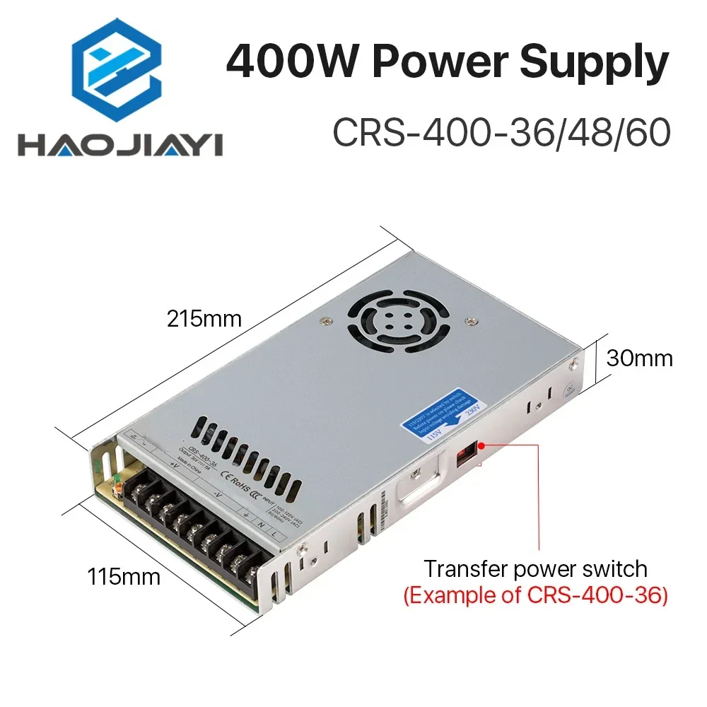 Catu Daya Sakelar 40W CRS-400- - Industrial Laser Supply ulasan dan harga